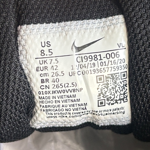 NIKE AIR Downshifter 10 Black & Red Mesh Running Shoe Sneakers Men’s US Size 8.5 - Picture 10 of 16